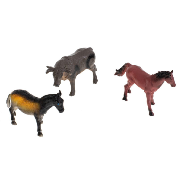 Set de 12 figurine cu animale domestice de la Ferma – Farm Animals, 7-12 cm - imagine 3