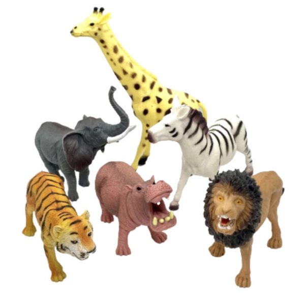 Set 6 figurine mari cu animale salbatice – Wild Playset