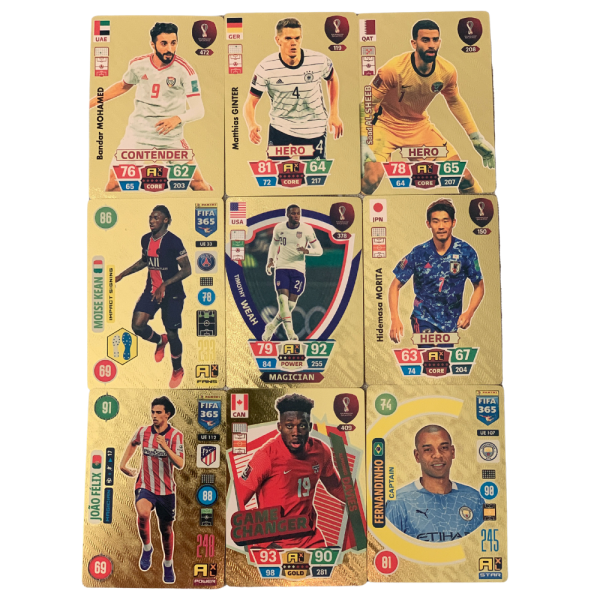 Set 165 catonase cu fotbalisti, gold, black, silver, World Football Stars - imagine 5