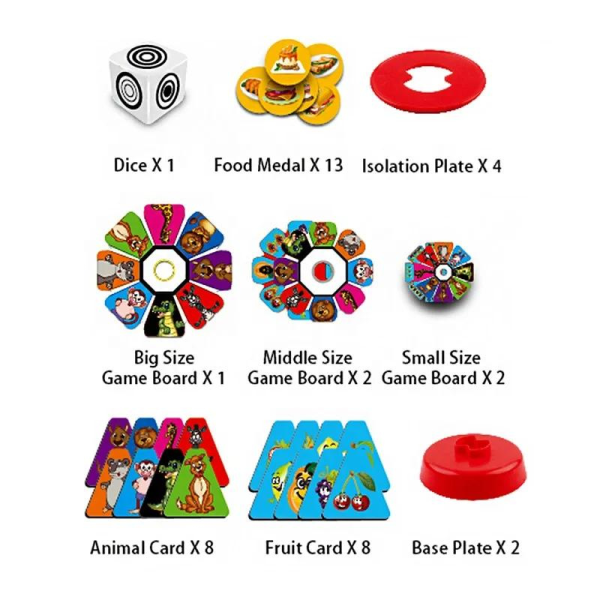 Joc interactiv si educativ pentru copii, Rotating Puzzle, 41 accesorii, board game - imagine 5