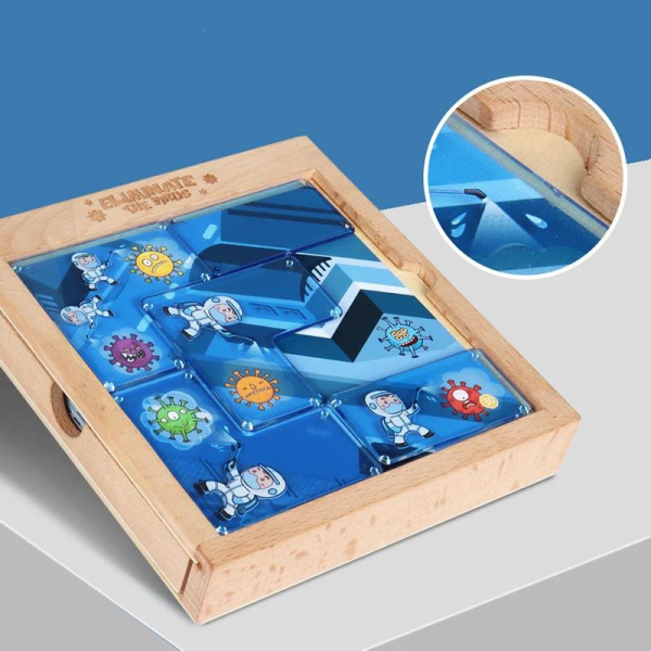 Joc puzzle de logica pentru copii - Elimina Virusul, interactiv si educativ - imagine 5