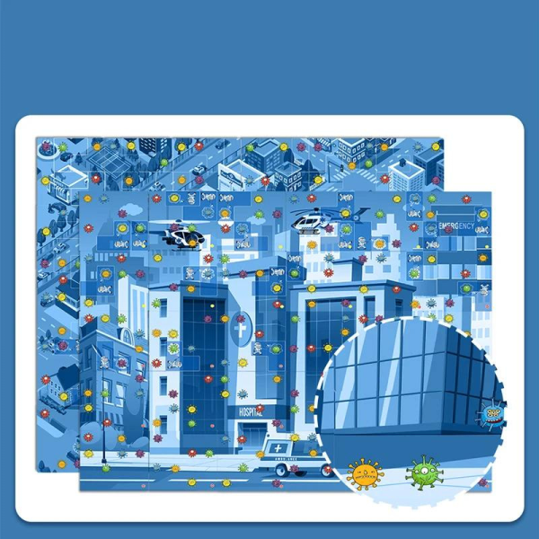 Joc puzzle de logica pentru copii - Elimina Virusul, interactiv si educativ - imagine 6