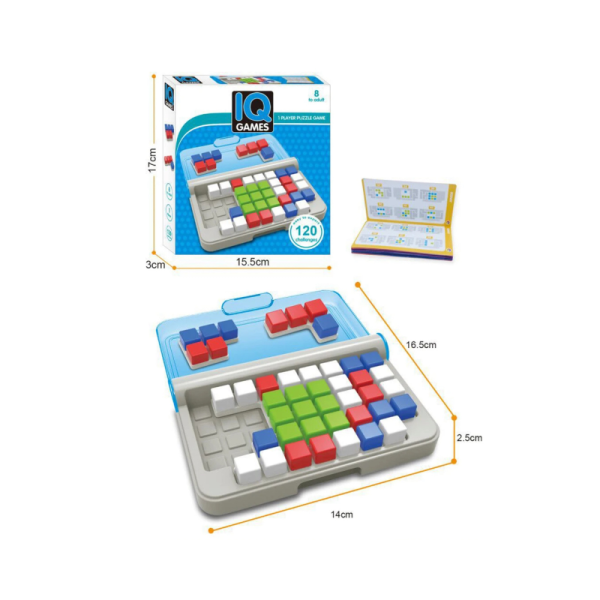 Joc educativ pentru dezvoltarea inteligentei, IQ Puzzler Smart Games, Tetris, Multicolor - imagine 7