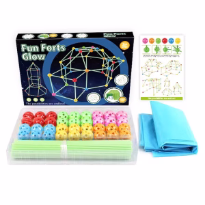 Kit de constructie Fortul fosforescent, Joc interactiv pentru copii, 3+