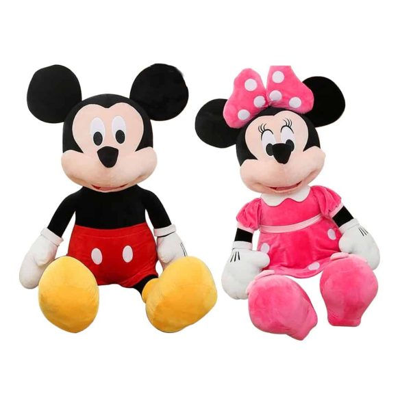 Set Minnie si Mickey Mouse din plus pentru copii, 30 cm - imagine 4