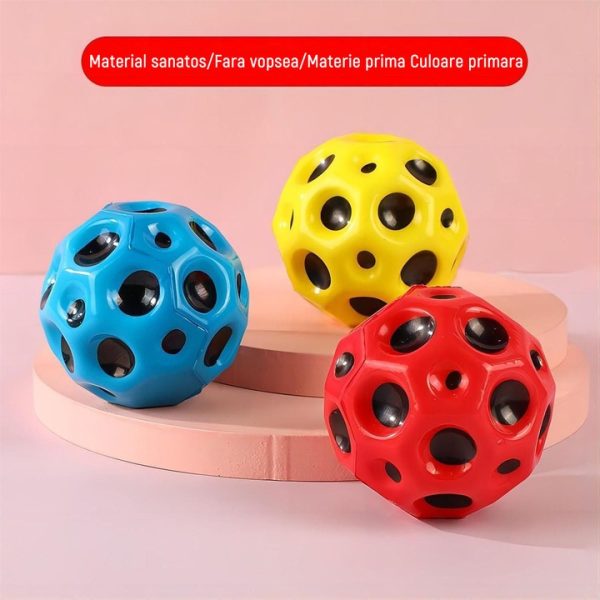 Set 3 Mingi saltarete pentru copii, jucarii interactive, HI Bounce Ball, 7 cm - imagine 4