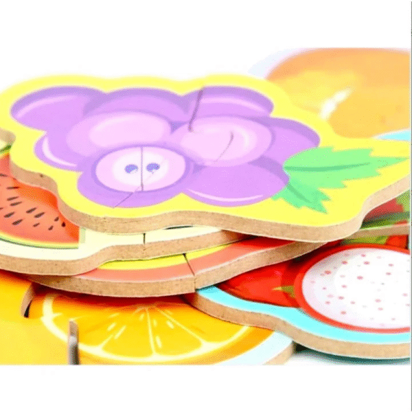 Puzzle educativ din 2 piese pentru copii, 24 modele, 48 piese, 3+ - imagine 5