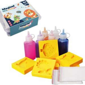 Joc Creativ de pictat pe apa cu Matrite 3D pentru Copii, Magic Water,  6 ani+