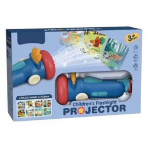 Proiector de Povesti pentru Copii tip Lanterna Interactiva, Stuniko® 8 Discuri cu 64 de Imagini, Dezvoltare Imaginatie si Limbaj, Jucarie Educativa, Multicolor, 3 ani+