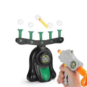 Joc cu Tinte Plutitoare Stuniko®, Set complet de Tragere la Tinta cu Arma, Gloante din Spuma si Bile Plutitoare - Cadou Perfect pentru Copii 8 ani+