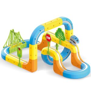 Set de Joaca Interactiv Trenulet Electric cu Atractie Magnetica, Stuniko® Monorail 3D, „Anti-Gravitational”Accesorii, Dezvoltare STEM, Multicolor, 3 ani+