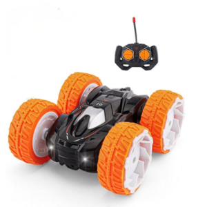 Masinuta acrobatica cu lumini pentru copii Stuniko®, Rotire 360°, Telecomanda, 3 ani+