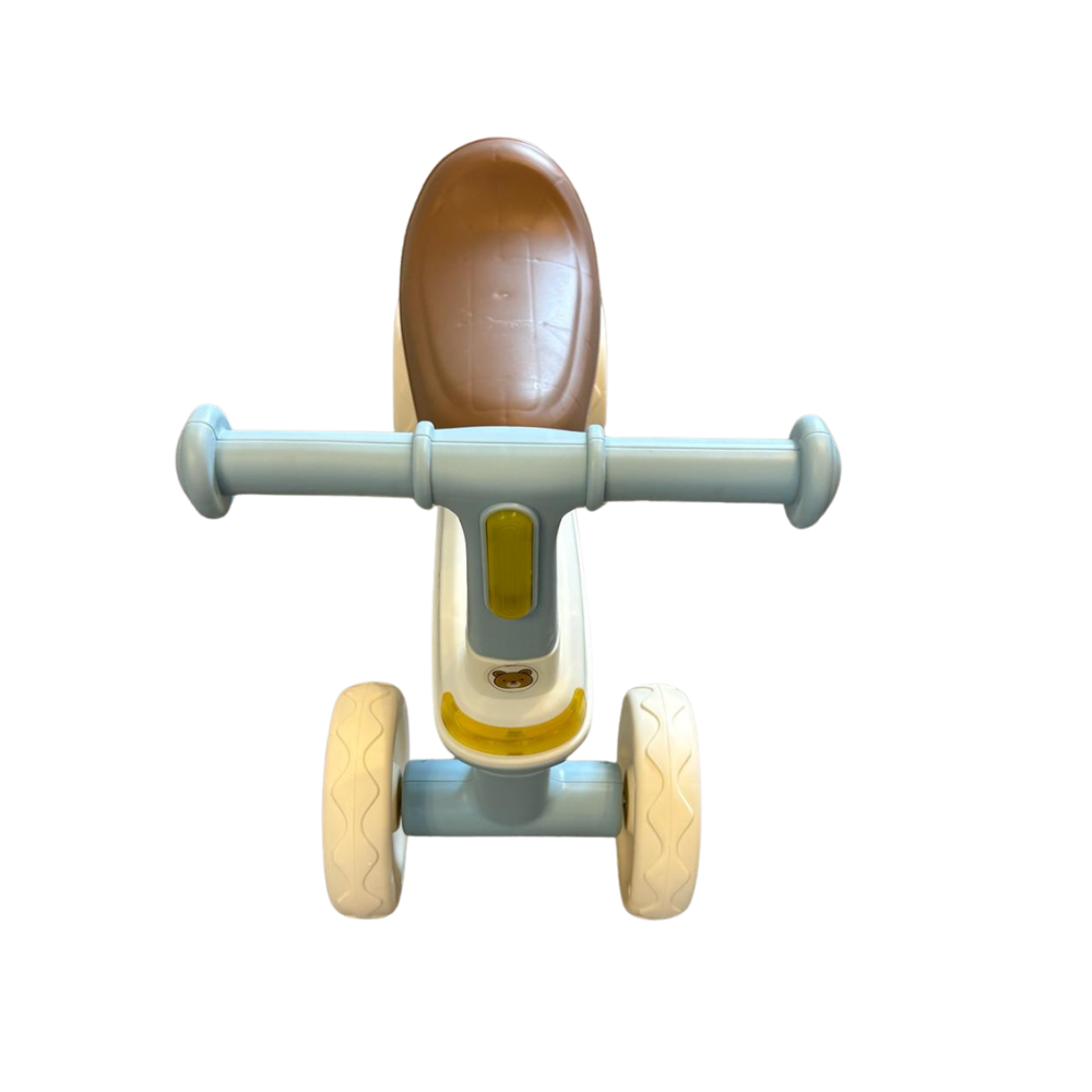 Bicicleta Fara Pedale pentru Copii si Bebelusi 1-3 Ani, Stuniko® 4 Roti Silentioase Anti-Rasturnare, Dezvoltare Motrica si Echilibru, Albastru, Lungime 51cm - imagine 5