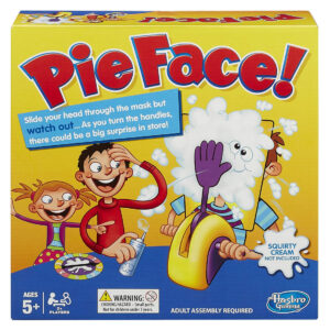 Joc de Societate Pie Face, Suspans si Distractie in Familie, Joc Interactiv pentru Copii si Adulti, Include Spinner si Brat de Aruncare, 5 Ani+