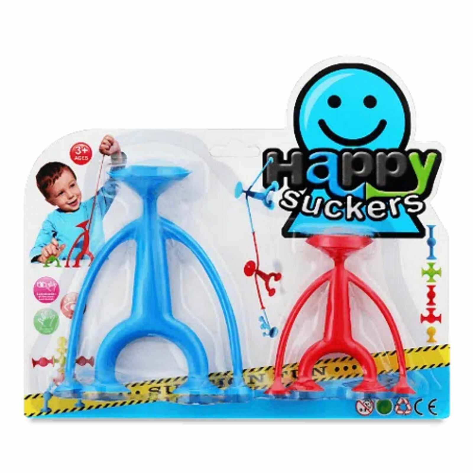 Set 2 Omuleți Flexibili cu Ventuze din Silicon – Jucărie Senzorială Antistres Montessori, Figurine Elastice pentru Dezvoltarea Motricității și Creativității, 3+ Ani - imagine 5