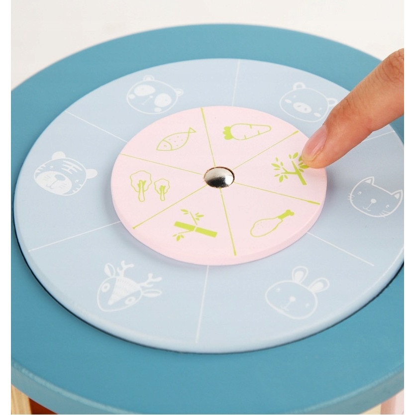 Centru de Activități Montessori 8 în 1 din Lemn – Cub Educativ Rotativ cu Sortator Forme, Labirint cu Mărgele, Pescuit Magnetic, Numărătoare, Puzzle și Joc Senzorial, 18+ Luni - imagine 6