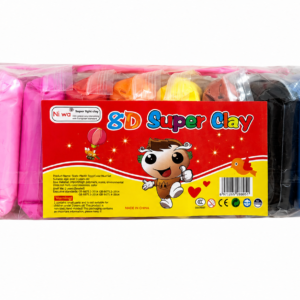 Plastilină Ultra-Ușoară 12 Culori 8D Super Clay, 105 g, Plastilină Modelaj pentru Copii, Non-Toxică, Moale și Elastică, Joc Creativ Montessori, DIY, 3+ Ani